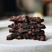 A picture of Two Huge Double Chocolate Cookies